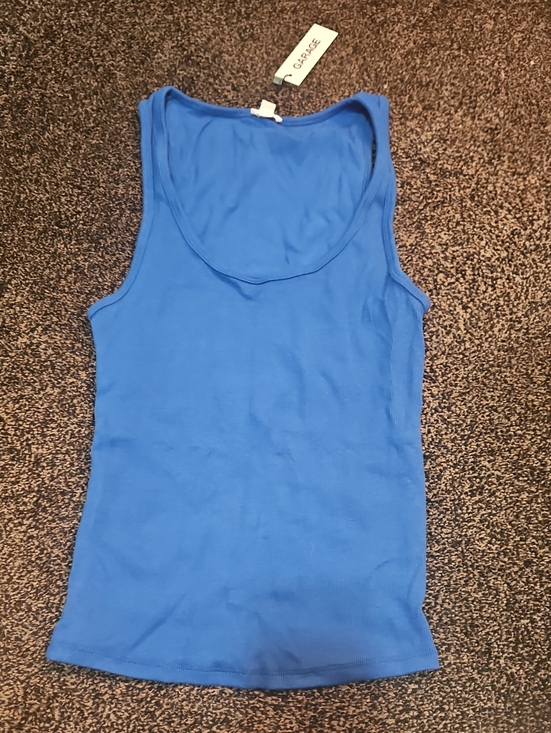 Garage Tops - Garage Bright Blue Scoop Neck Tank Snatchrib Scoop Tank